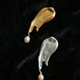 Paint Pen Paint Water Drop Pearl Brooch - floysun