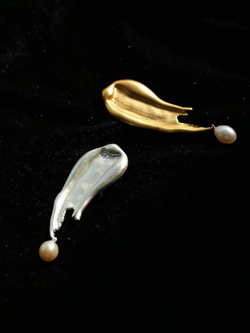 Paint Pen Paint Water Drop Pearl Brooch - floysun