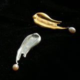 Paint Pen Paint Water Drop Pearl Brooch - floysun