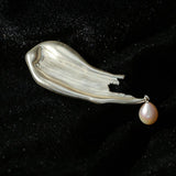 Paint Pen Paint Water Drop Pearl Brooch - floysun