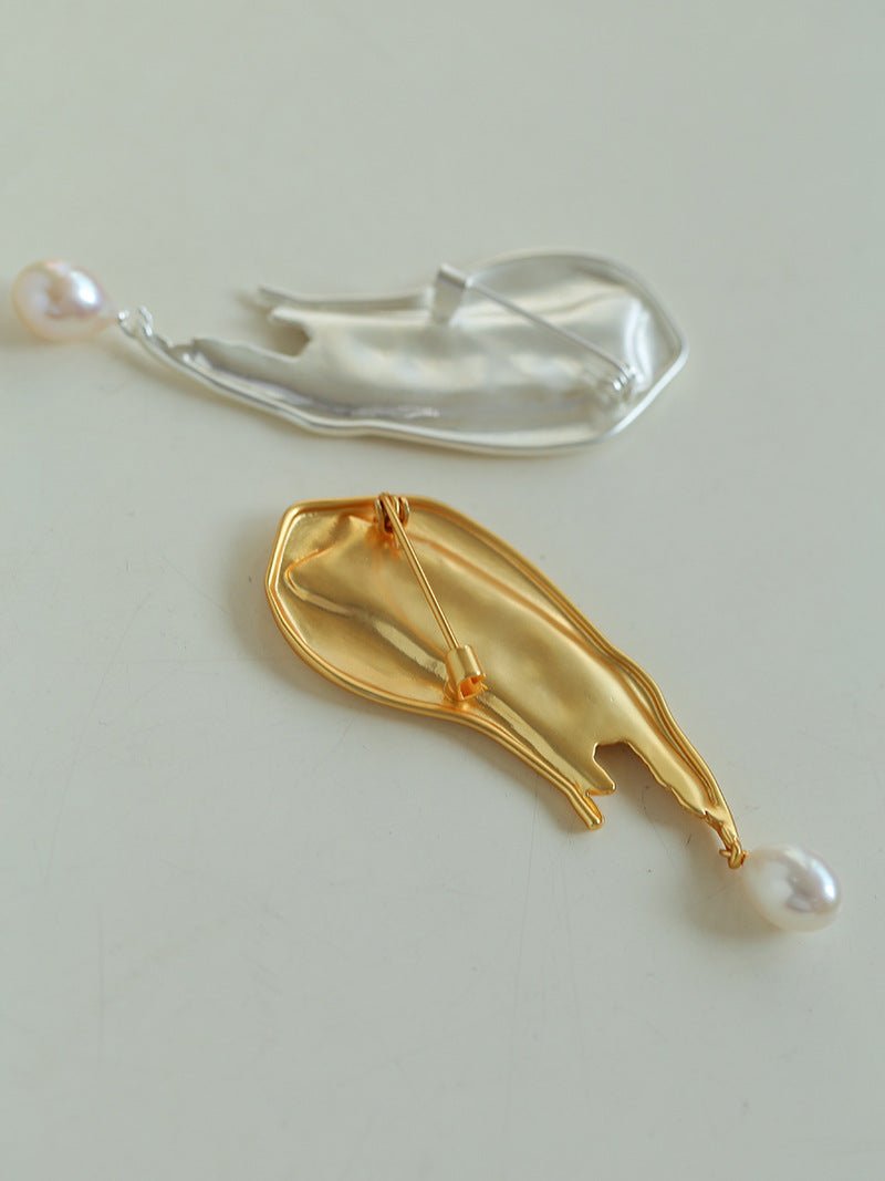 Paint Pen Paint Water Drop Pearl Brooch - floysun