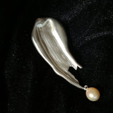 Paint Pen Paint Water Drop Pearl Brooch - floysun