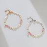 Peach Blossom Sterling Silver Pearl Bracelet - floysun