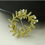 Peach Blossom Wreath Brooch - floysun