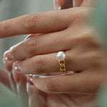 Pearl Elf Adjustable Ring - floysun