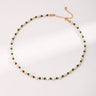 Pearl Emerald Gold Necklace - floysun