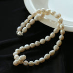 Pearl Loop - Wrapped Grey Necklace - floysun