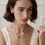 Pearl Onyx Stones Natural Pearls Necklaces - floysun