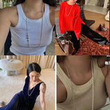 Pearl Splicing Chain Multilayer Long Necklace Sweater Chain - floysun