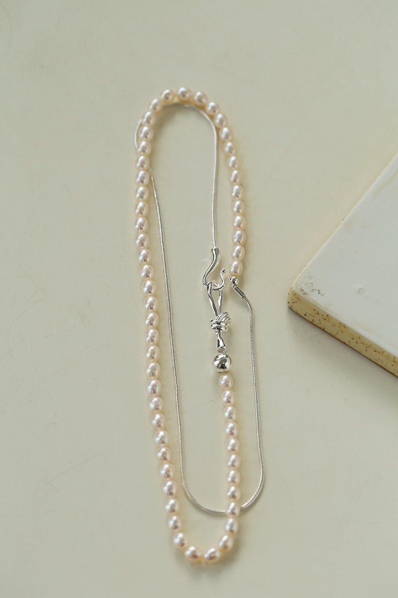 Pearl Splicing Chain Multilayer Long Necklace Sweater Chain - floysun