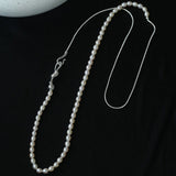 Pearl Splicing Chain Multilayer Long Necklace Sweater Chain - floysun