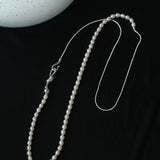 Pearl Splicing Chain Multilayer Long Necklace Sweater Chain - floysun