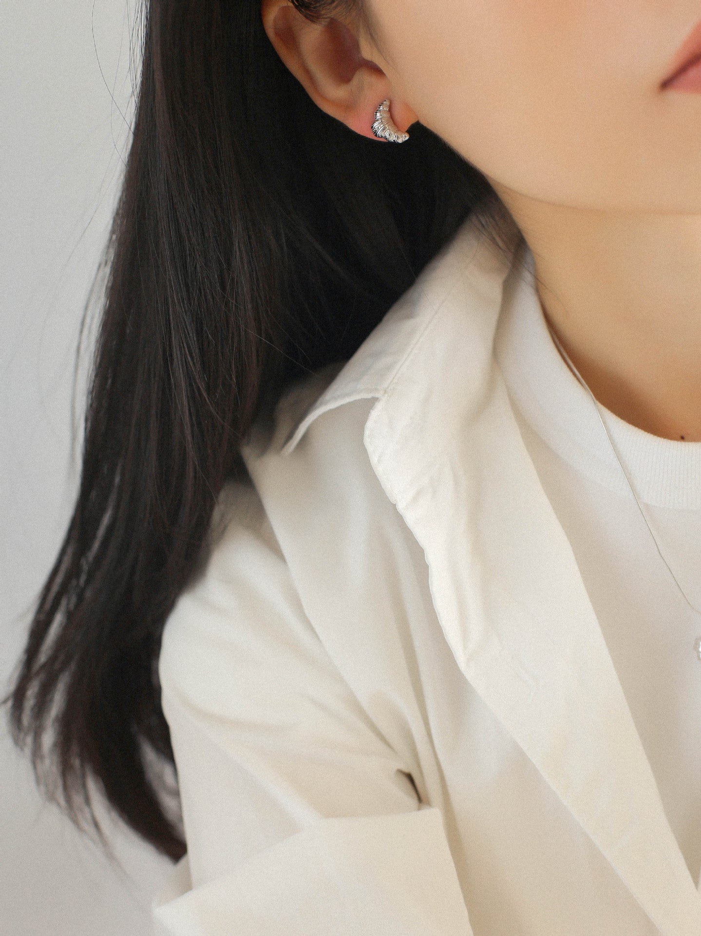 Petite Croissant Stud Earrings - floysun