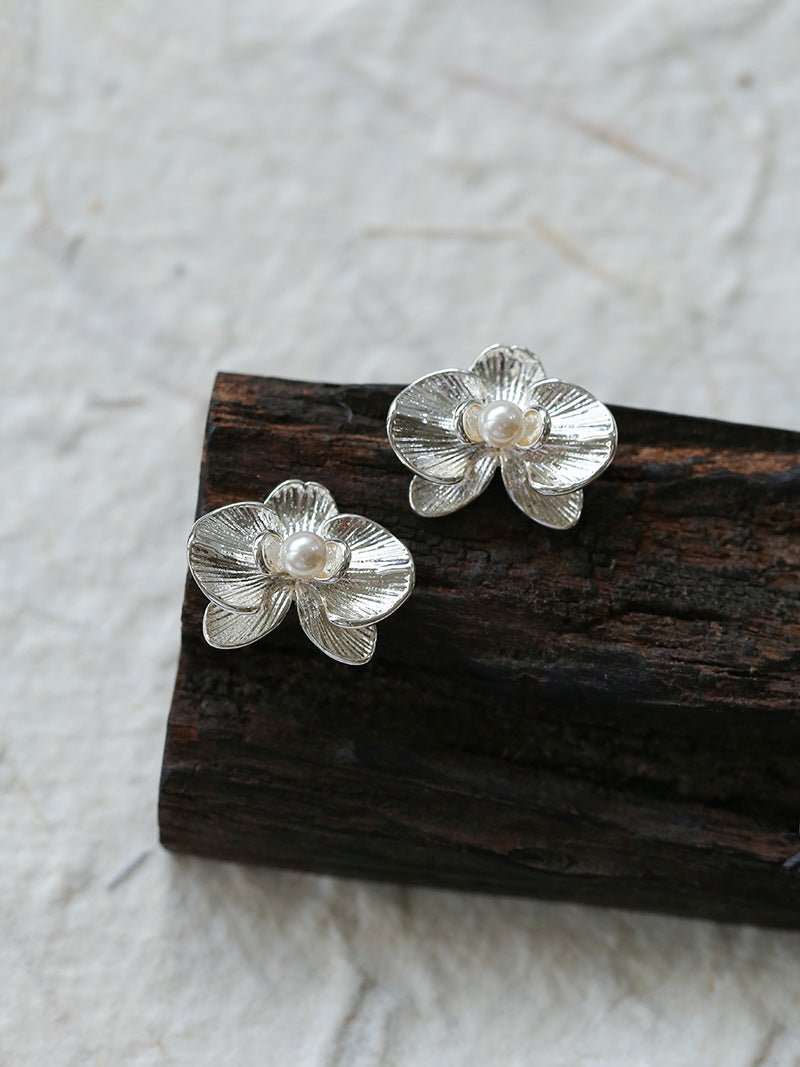 Phalaenopsis Pearl Stud Earrings - floysun