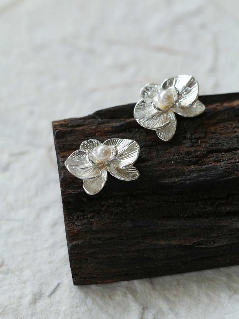 Phalaenopsis Pearl Stud Earrings - floysun