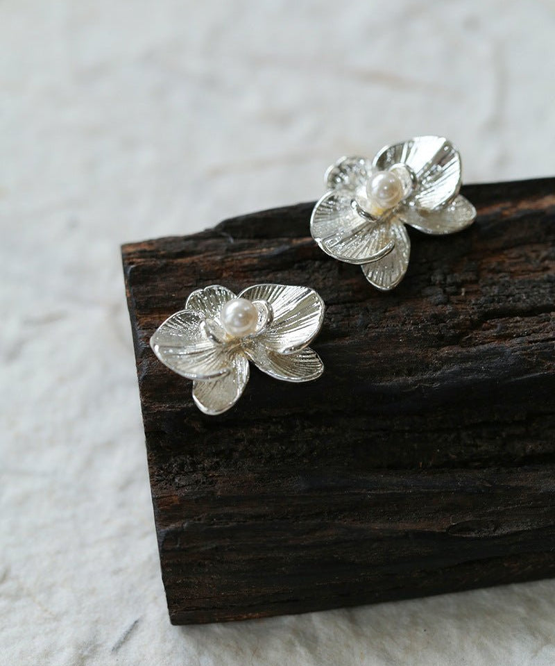 Phalaenopsis Pearl Stud Earrings - floysun