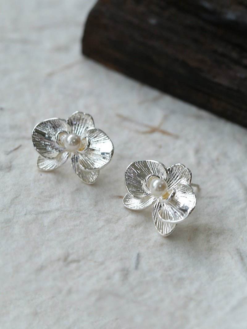 Phalaenopsis Pearl Stud Earrings - floysun