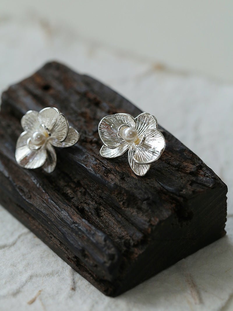 Phalaenopsis Pearl Stud Earrings - floysun