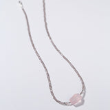 Pink Crystal Candy Cube Necklace - floysun