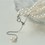 Pulldown Double - Layer Beaded Pearl Necklaces - floysun