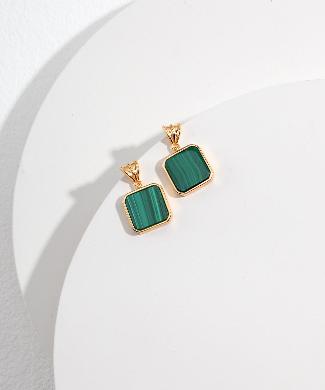 Pure Silver Malachite Earrings - floysun