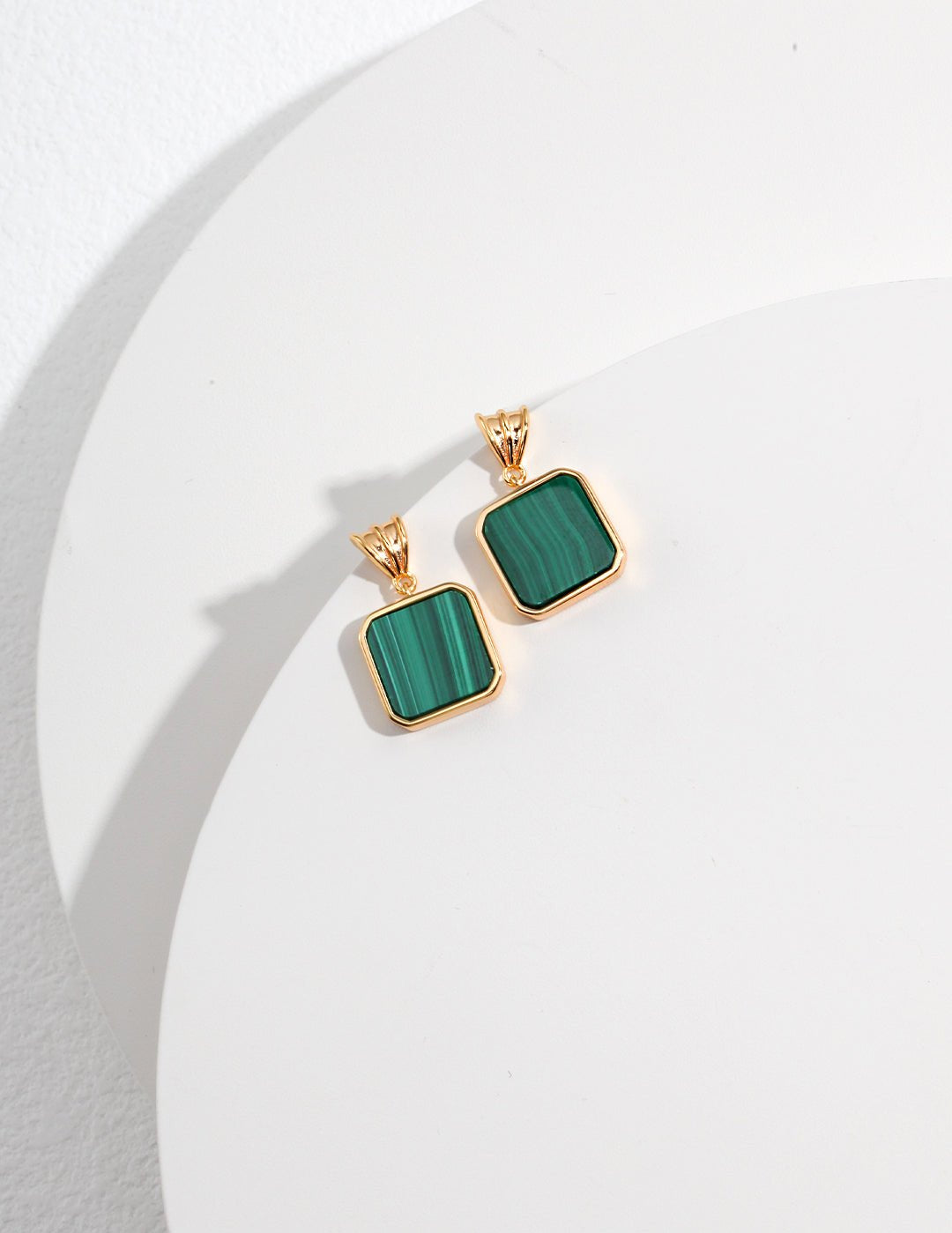 Pure Silver Malachite Earrings - floysun