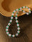 Purple Chalcedony Green Agate Beaded Necklace - floysun