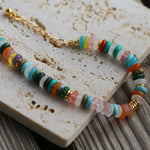 Rainbow Beaded Natural Stone Bracelet - floysun