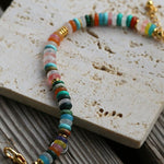 Rainbow Beaded Natural Stone Bracelet - floysun