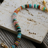 Rainbow Beaded Natural Stone Bracelet - floysun