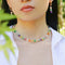 Rainbow Candy Cube Gemstone Beaded Necklace - floysun