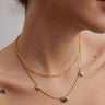 Red Green White Zircon Necklaces - floysun