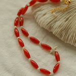 Red Onyx Starfish Beaded Necklace - floysun