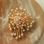 Retro Fashion Pearl Fireworks Brooches - floysun