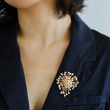 Retro Fashion Pearl Fireworks Brooches - floysun