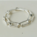 Retro Frosted Gold Square Chain Bracelet - floysun