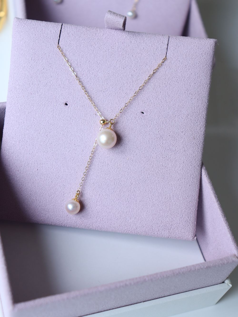 Retro Pull - Through Pearl Pendant Necklace - floysun