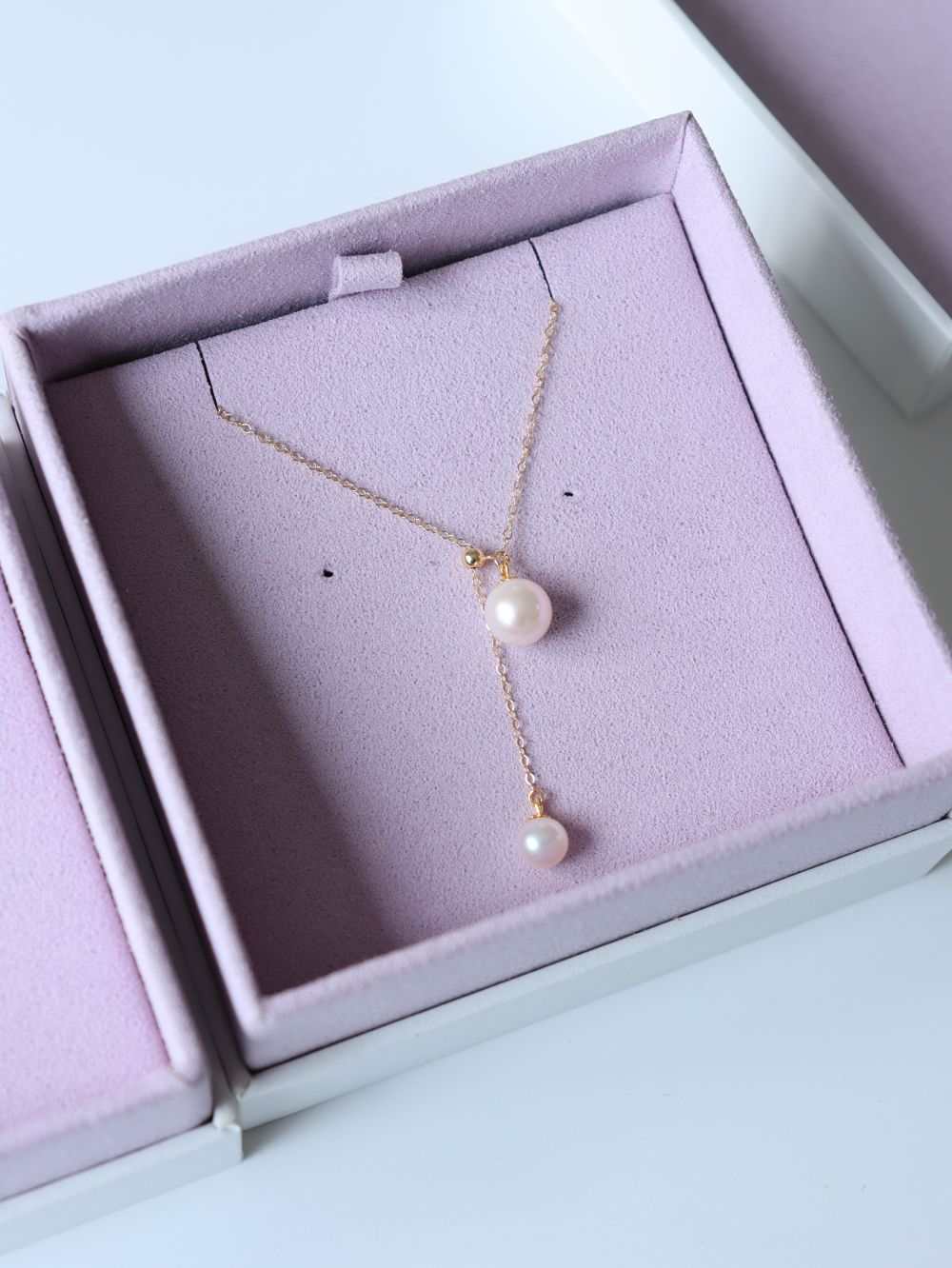 Retro Pull - Through Pearl Pendant Necklace - floysun