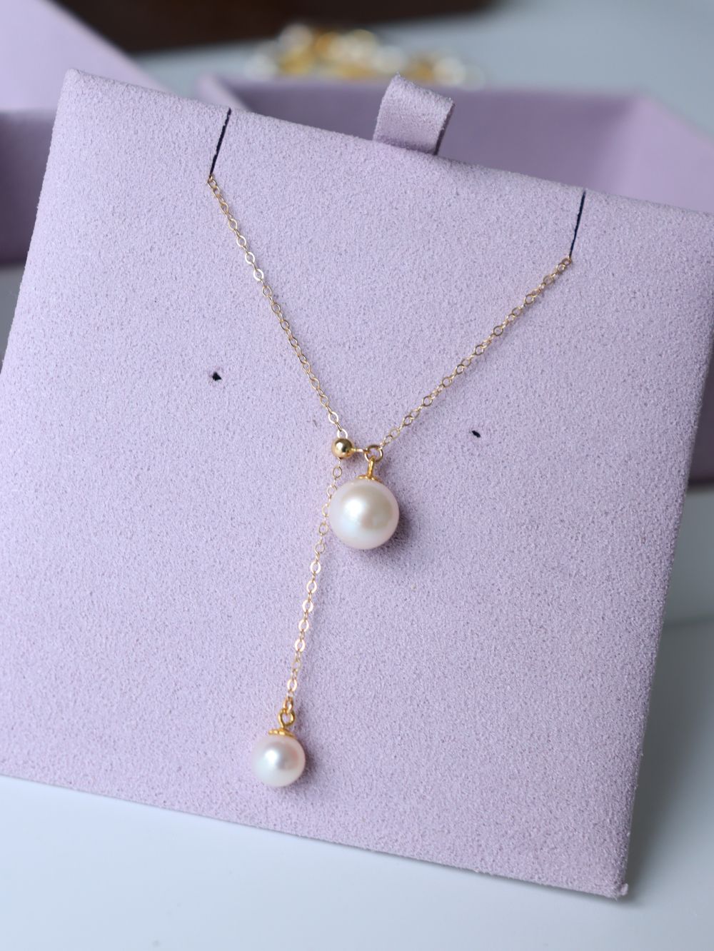 Retro Pull - Through Pearl Pendant Necklace - floysun