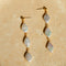 Rhombus Baroque Pearl Long Earrings - floysun