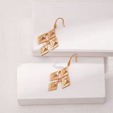 Rhombus Design Drop Earring - floysun