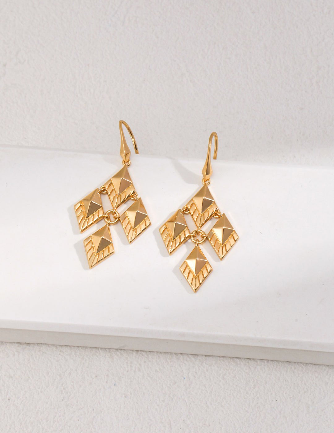 Rhombus Design Drop Earring - floysun