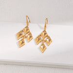 Rhombus Design Drop Earring - floysun