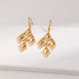 Rhombus Design Drop Earring - floysun