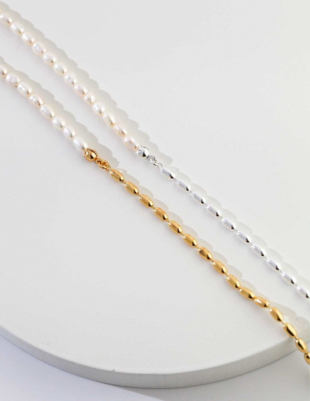 Rice Grain Pearl Necklaces - floysun