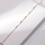 Rice Pearls and Green Strawberry Quartz Intertwined Long Necklace - floysun