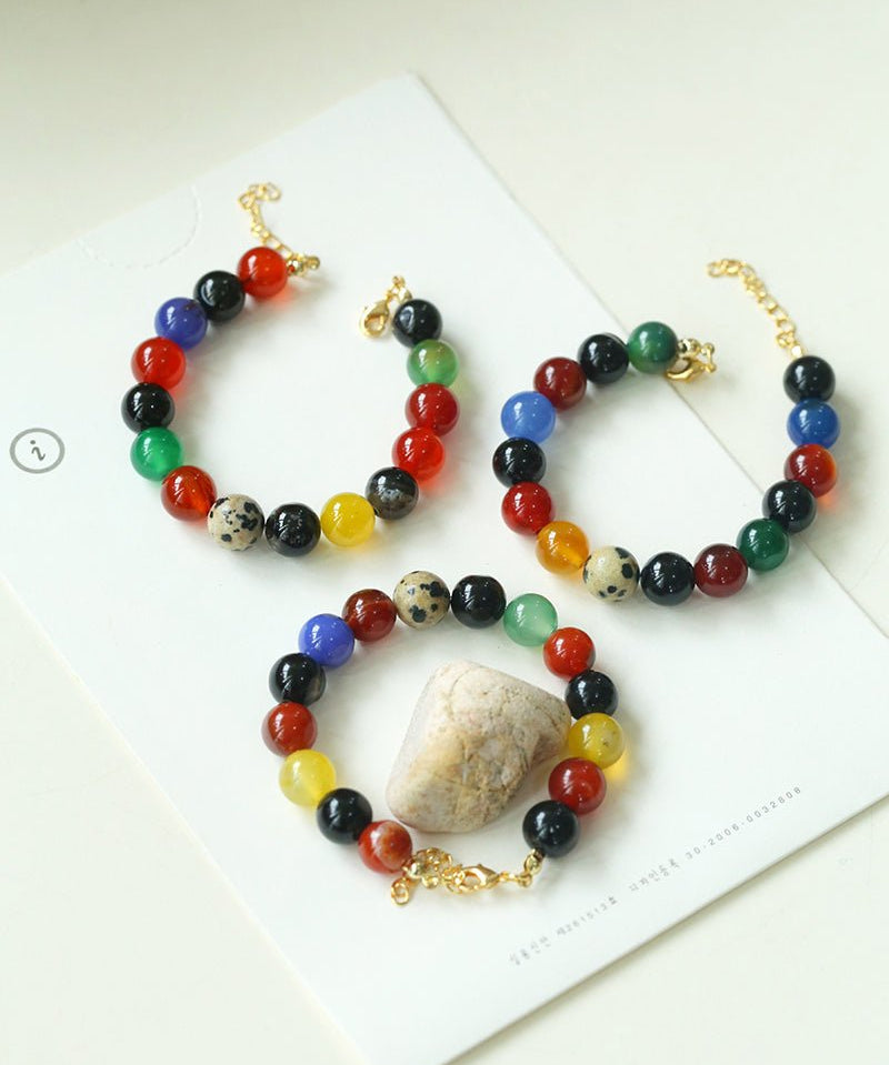 Romantic Universe Dopamine Color Beaded Bracelet - floysun