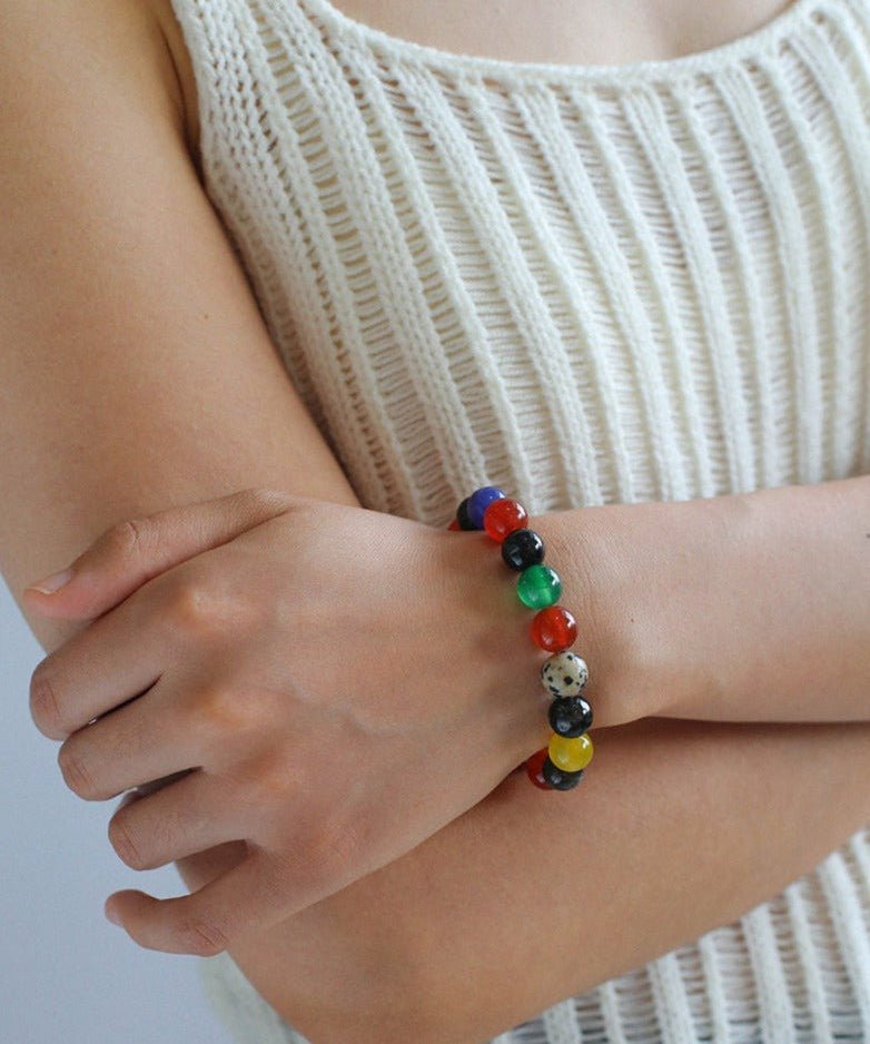 Romantic Universe Dopamine Color Beaded Bracelet - floysun