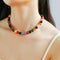 Romantic Universe Dopamine Color Beaded Necklace - floysun