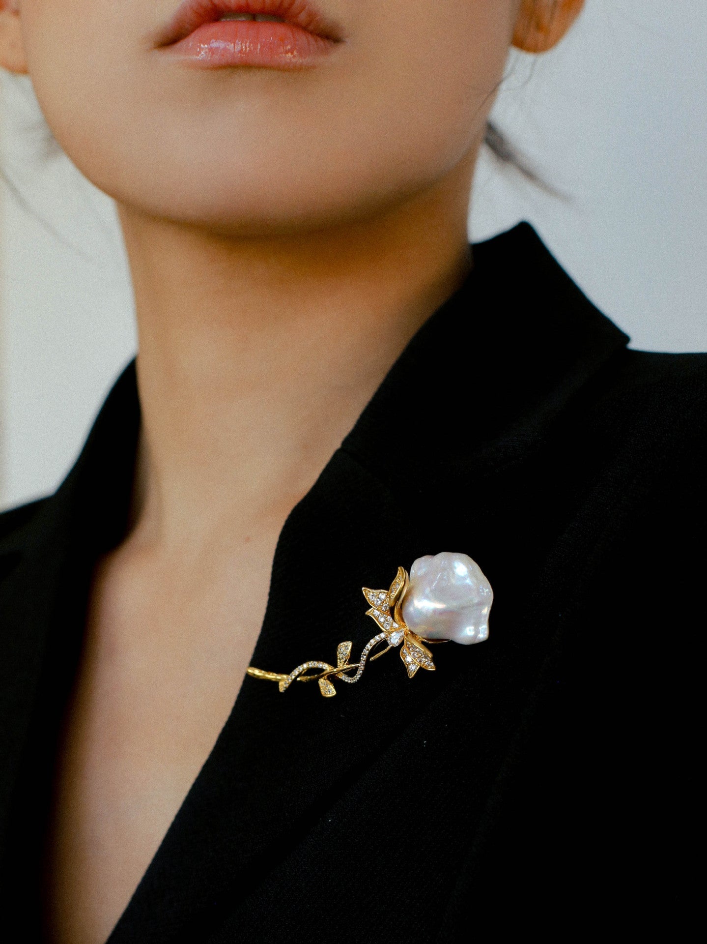 Rose Baroque Pearl Brooches - floysun